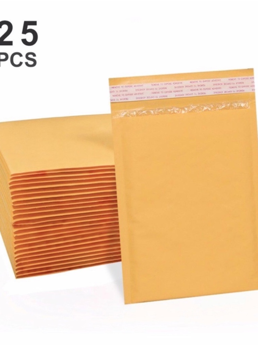 New Pack 25 Padded Kraft Bubble Mailers – 4x8  Envelopes